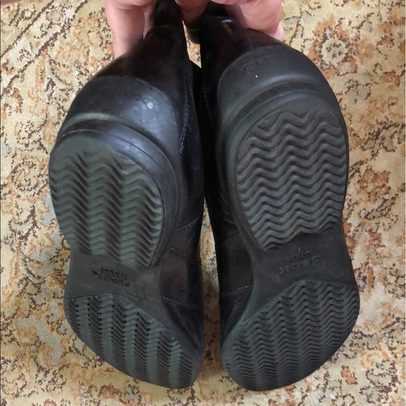 GROX RESPIRA EU47 US13 Black Leather PullOn Boots ITALY Rubbersole Wingtip NEW - Picture 16 of 16